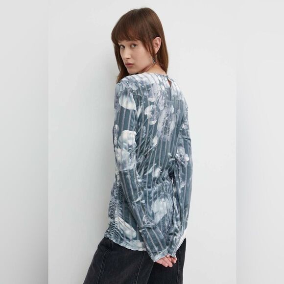 STINE GOYA VANESSA BLOUS METALIZED PEONIES Size S - Picture 5 of 15